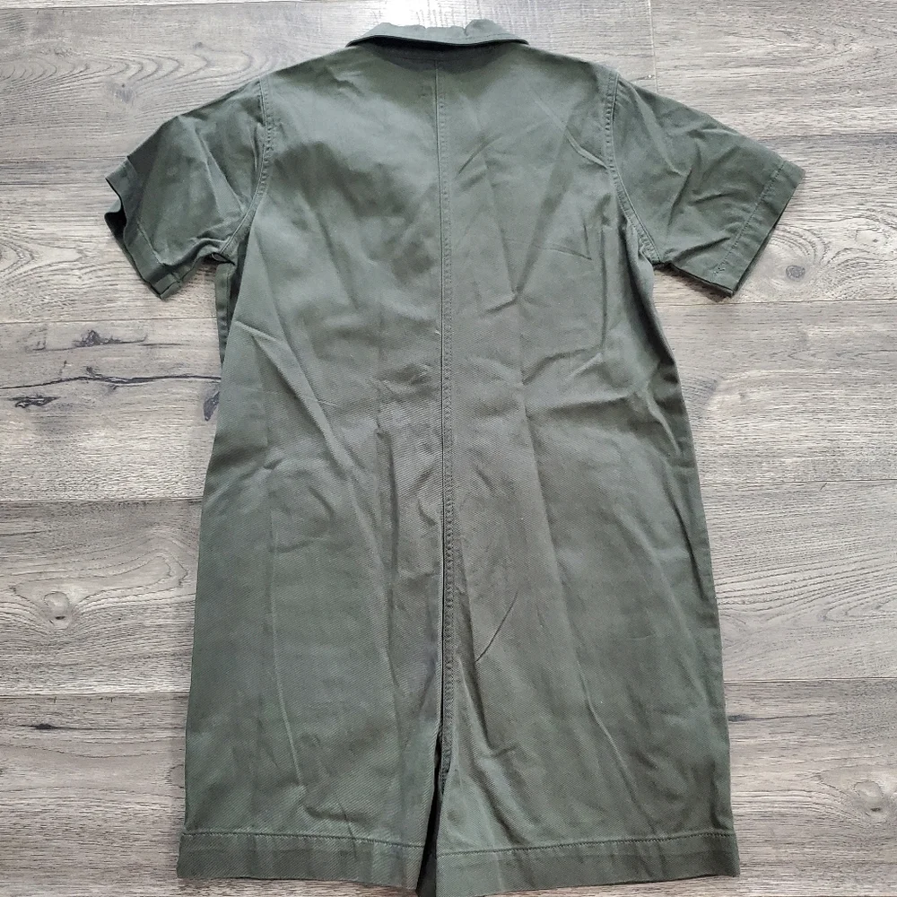 Gianni Bini | NWT Green Collared Short Sleeve Romper - Picture 4 of 4